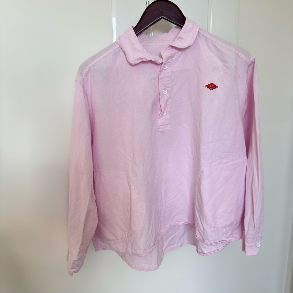 Danton France women’s Pink Long-Sleeve round collar pullover  Shirt